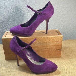 White House Black Market Purple Stiletto Heels